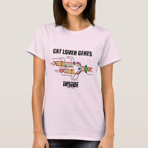 Cat Lover Genes Inside DNA Replication T_Shirt