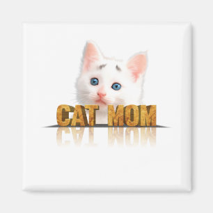 Cat lover gift cat mom gift best cat mom ever magnet