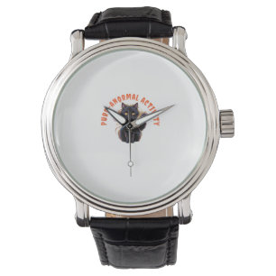 Cat Lover Halloween Purr-anormal Activity Spooky C Watch