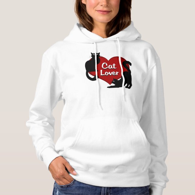 Cat Lover Hoodie Women's Cat Lover Shirts & Gifts (Front)