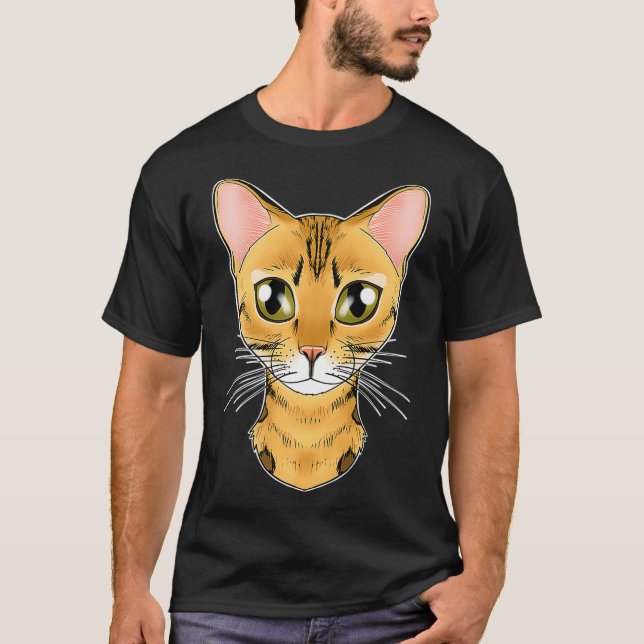 Cat Lover I Cat Face I Bengal Cat christmas  T-Shirt (Front)