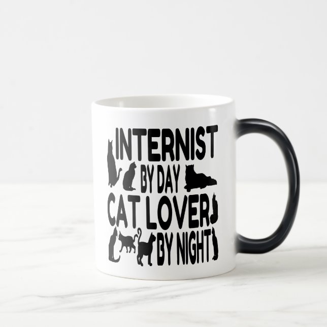 Cat Lover Internist Color Morph Mug (Right)