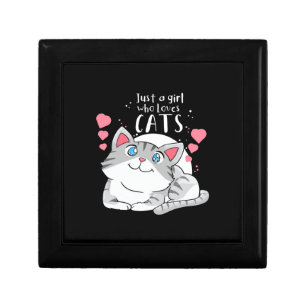 Cat Lover Just A Girl Who Loves Cat Gift Box