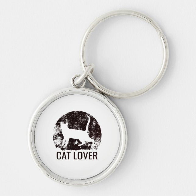 Cat Lover Keychain (Front)