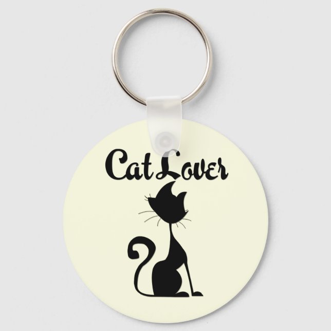 Cat Lover Keychain (Front)