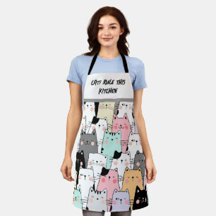 Cat Lover Kitchen Humor Apron