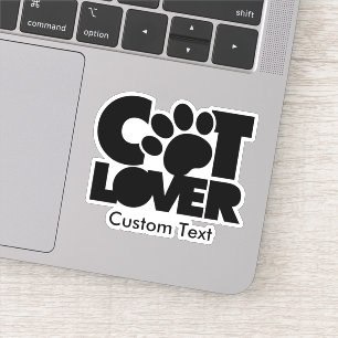 Cat Lover Logo Sticker
