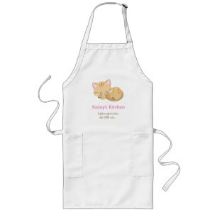 Cat lover long apron