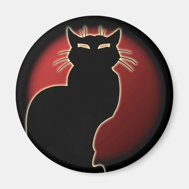 Cat Lover Magnet Cat Art Fridge Magnet Customize (Front)