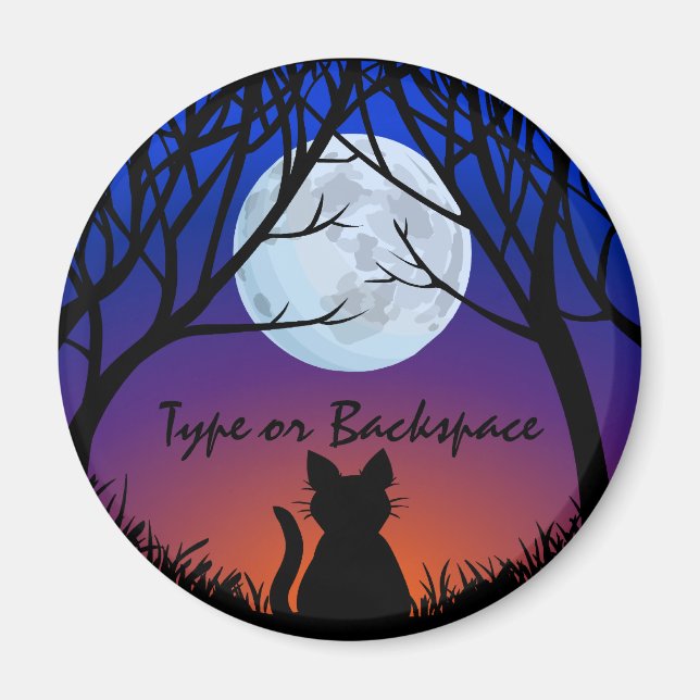 Cat Lover Magnet Fat Cat Fridge Magnet Customize (Front)