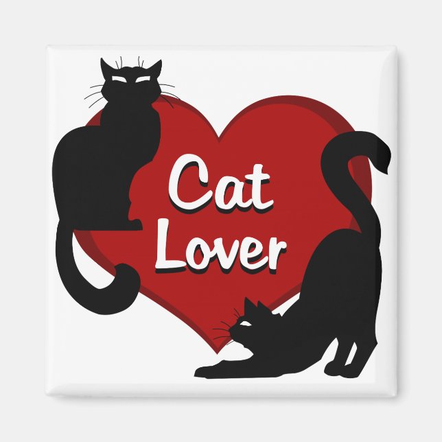 Cat Lover Magnet Kitty Cat Fridge Magnet Customize (Front)