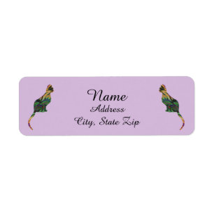 Cat Lover Marbled Striped Sitting Pet Kitten Label