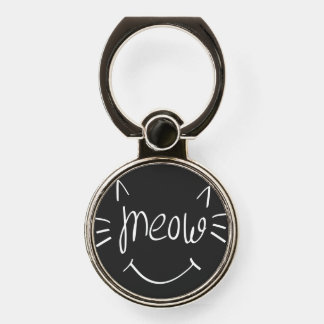 Cat Lover Meow Phone Ring Stand