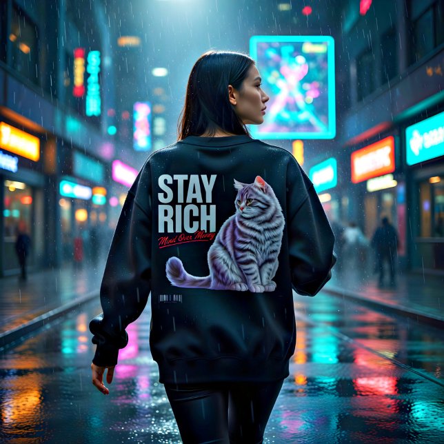 Cat Lover "Mind Over Money" Funny Finance Tee (Creator Uploaded)