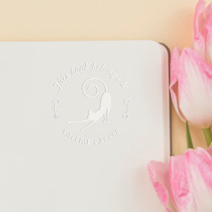 Cat Lover Modern Library Book Embosser