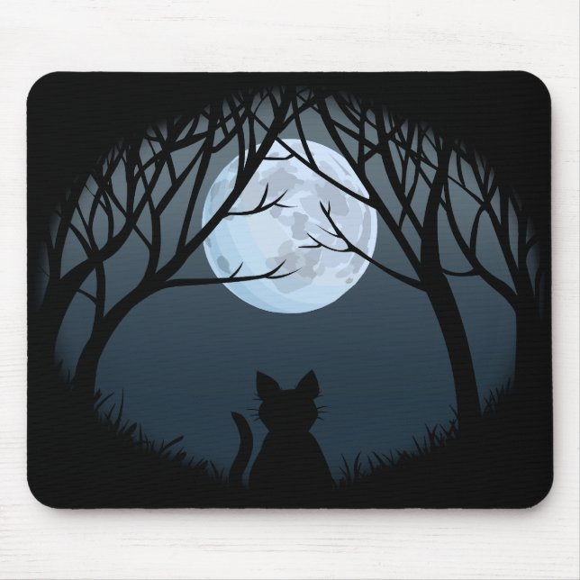 Cat Lover Mousepads Customizable Fat Cat Mouse Pad (Front)
