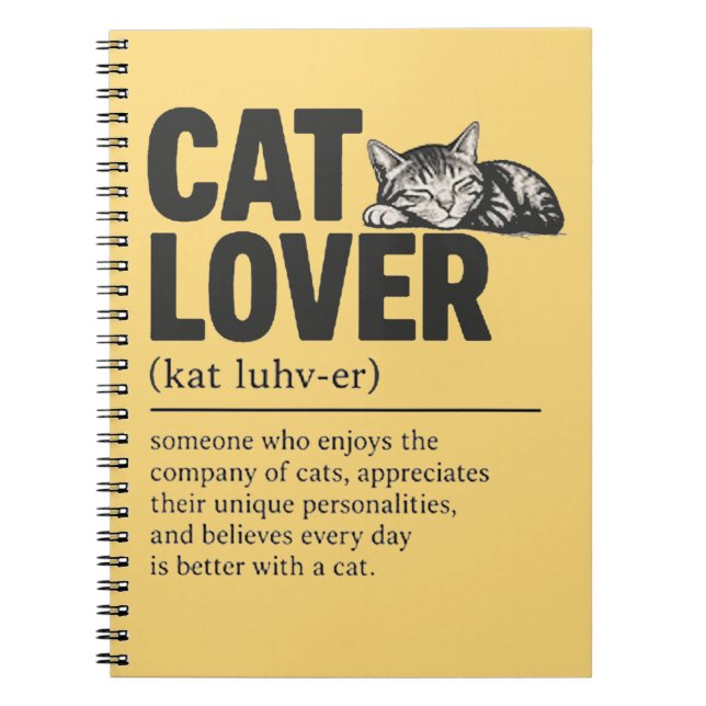 Cat Lover Notebook (Front)
