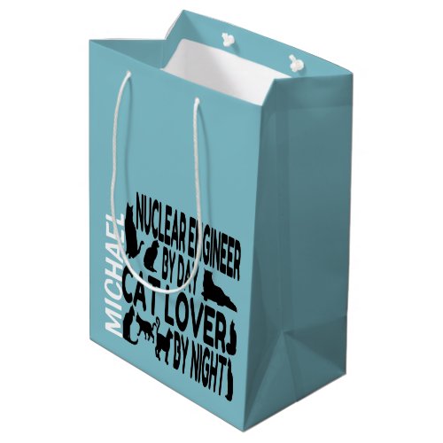 Cat Lover Nuclear Engineer Medium Gift Bag