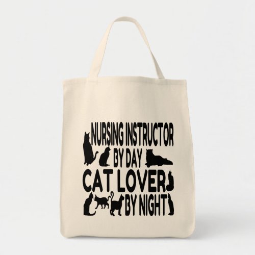 Cat Lover Nursing Instructor Tote Bag