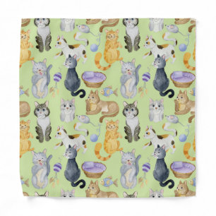 Cat lover pattern bandana