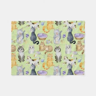 Cat lover pattern pet blanket