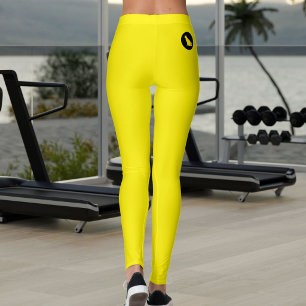 Cat Lover Pet Mom Personalized Black Bright Yellow Leggings