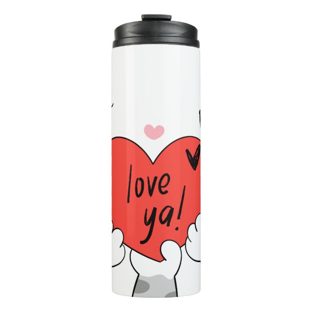 Cat Lover Pet Parent Cat Print Tumbler Gift (Front)