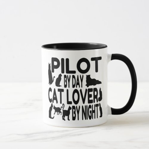 Cat Lover Pilot Mug