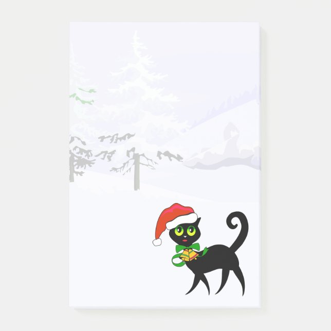 Cat lover purrr-fect Christmas Post-it Notes (Front)