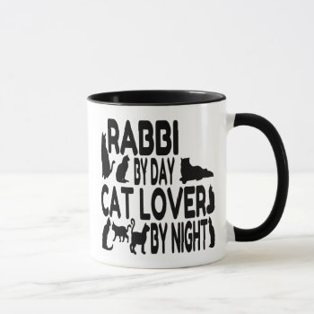 Cat Lover Rabbi Mug by Graphix_Vixon at Zazzle