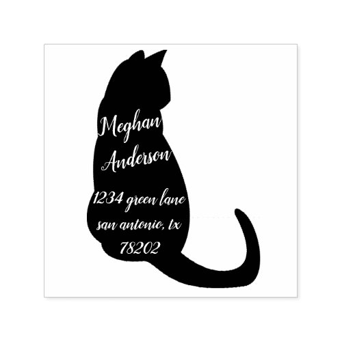 Cat Lover  Return Address Stamp