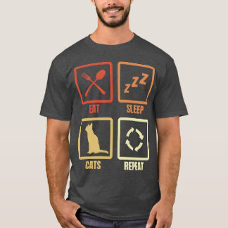 Cat Lover Routine friend T-Shirt