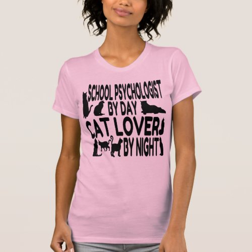 Cat Lover School Psychologist T_Shirt
