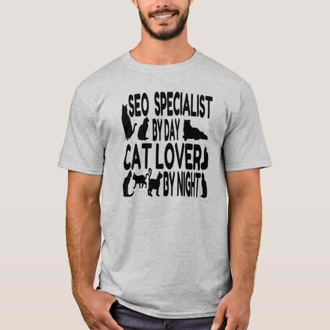 Cat Lover SEO Specialist T-Shirt (Front)
