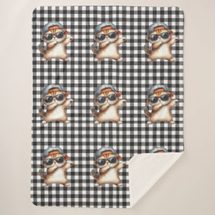 Cat Lover Sherpa Blanket