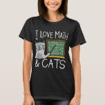 Cat Lover Shirt, I Love Math And Cats Shirt, Math  T-Shirt<br><div class="desc">Cat Lover Shirt,  I Love Math And Cats Shirt,  Math Lover Copy</div>