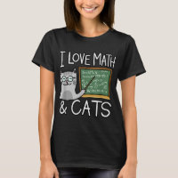 Cat Lover Shirt, I Love Math And Cats Shirt, Math 
