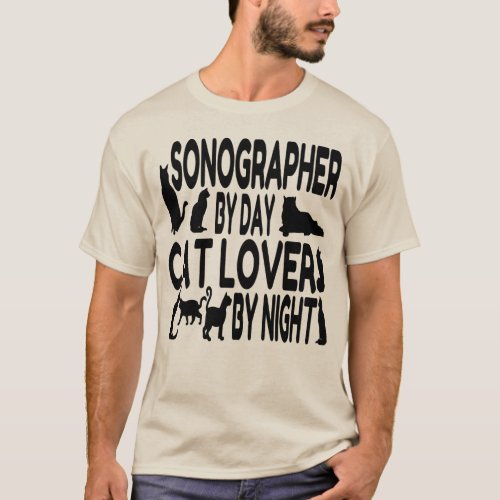 Cat Lover Sonographer T_Shirt