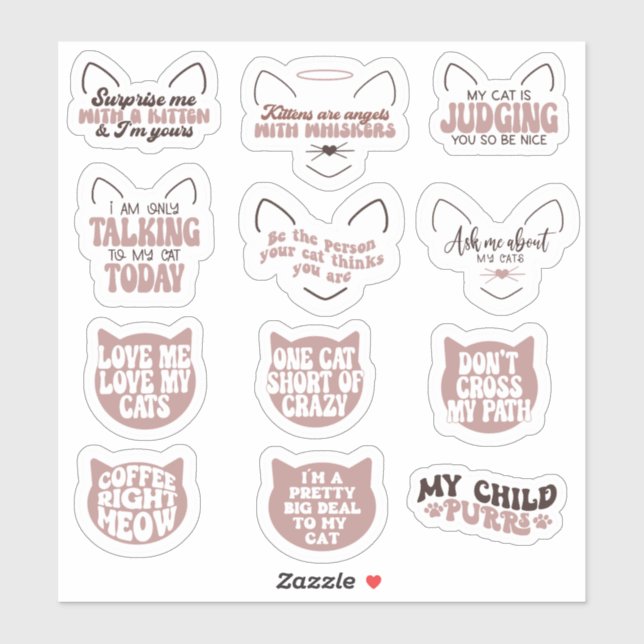Cat Lover Sticker (Sheet)