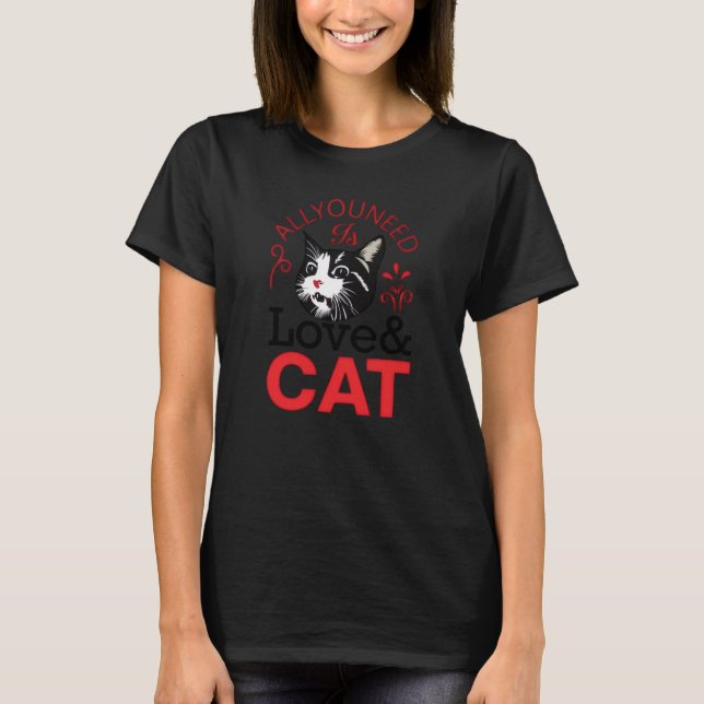 Cat lover t-shirt (Front)