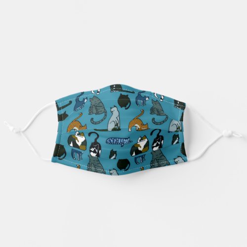 Cat Lover Teal Adult Cloth Face Mask