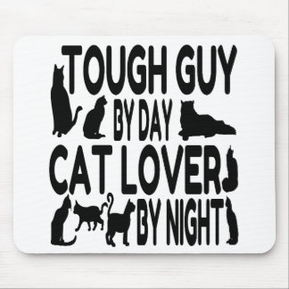 Cat Lover Tough Guy Mouse Pad