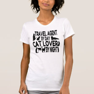 Cat Lover Travel Agent T-Shirt