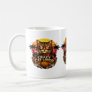 Cat Lover Vibes – Cute Cat Design . Coffee Mug