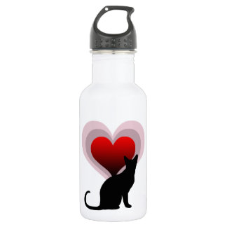 Cat lover water bottle