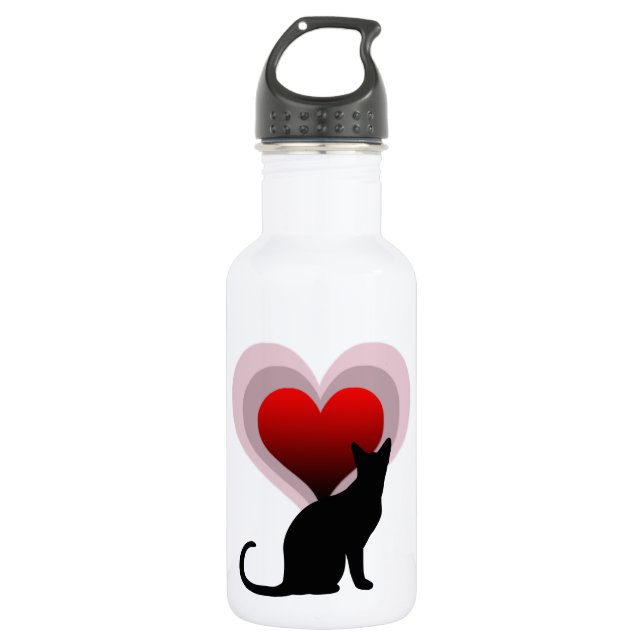 Cat lover water bottle (Front)