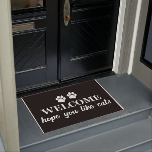 Cat Lover Welcome Hope You Like Cats Doormat