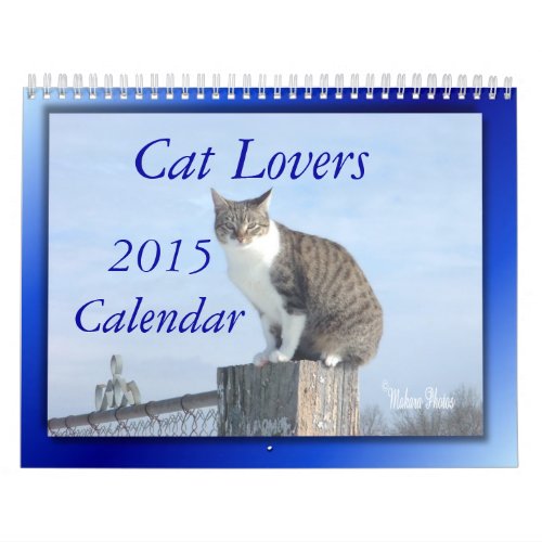 Cat Lovers 2014 Calendar__EDIT YEAR as needed Calendar
