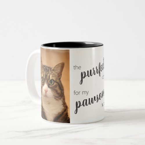 Cat Lovers add your own photo meme Funny Quotes Two_Tone Coffee Mug