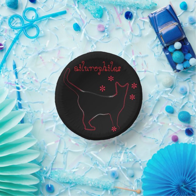Cat lovers ailurophiles paper bowls (Party)